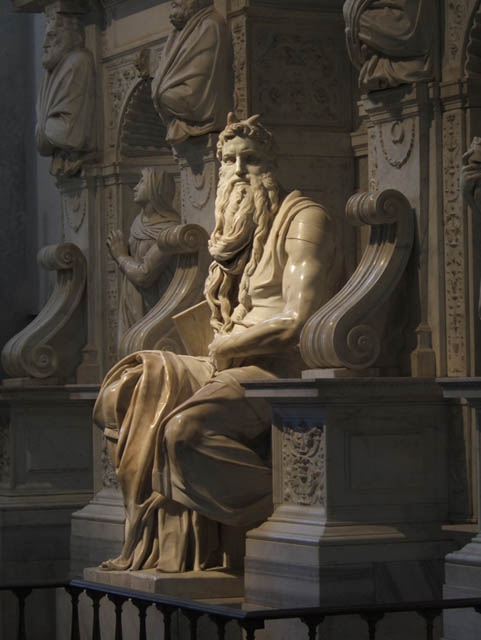  by Michelangelo The figure of Moses is one of his greatest sculptures 